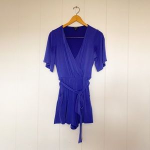 Stretchy Airy Romper with Tie Waist